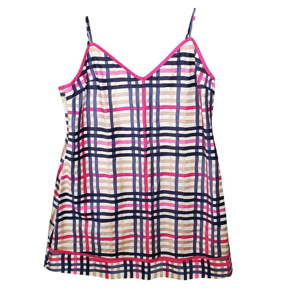 Julianna Rae J'Adore Cotton Nightgown XXL Vive Plaid Adjustable Straps